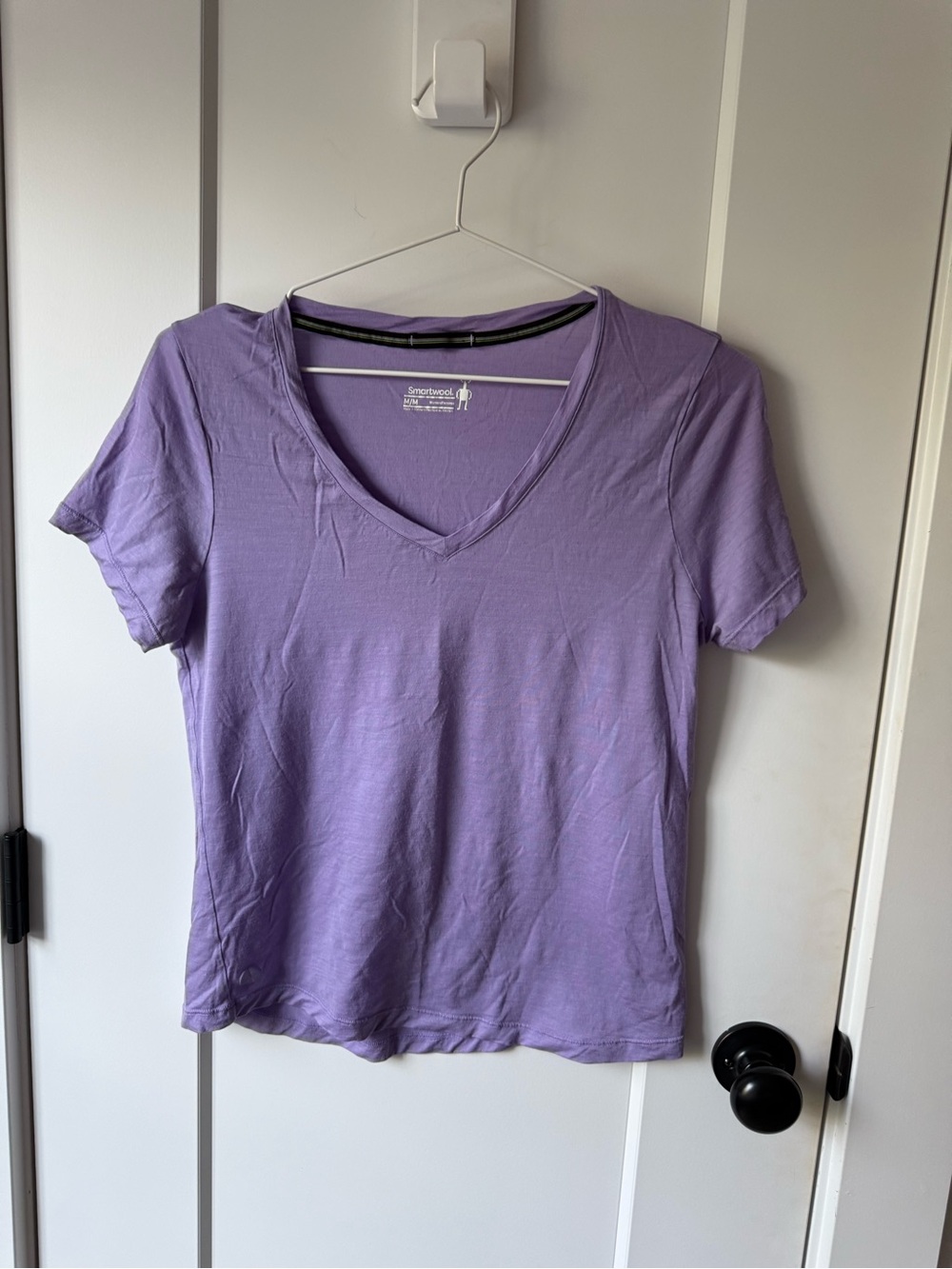 Smartwool Everyday V-Neck T-Shirt in Lavender - Women